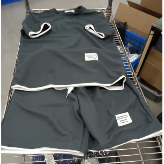 Men's Waffle Knit T-Shirt & Shorts Set