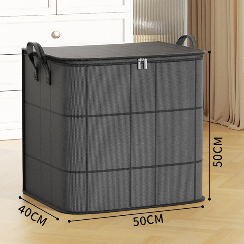Spacious Moving Storage Bin, Zippered Organizer for Quilts, Bedding & Sweaters, Large Capacity Fabric Bag for Moving Day, Closet & Bedroom Use