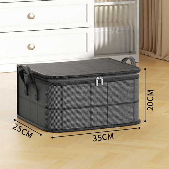 Spacious Moving Storage Bin, Zippered Organizer for Quilts, Bedding & Sweaters, Large Capacity Fabric Bag for Moving Day, Closet & Bedroom Use