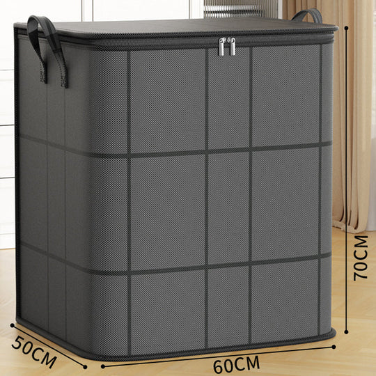 Spacious Moving Storage Bin, Zippered Organizer for Quilts, Bedding & Sweaters, Large Capacity Fabric Bag for Moving Day, Closet & Bedroom Use