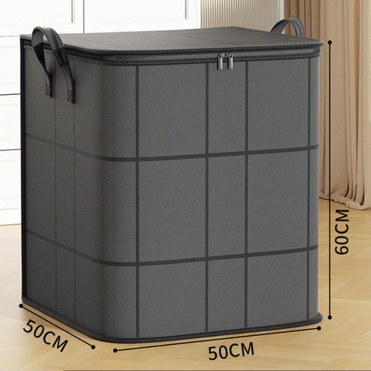 Spacious Moving Storage Bin, Zippered Organizer for Quilts, Bedding & Sweaters, Large Capacity Fabric Bag for Moving Day, Closet & Bedroom Use