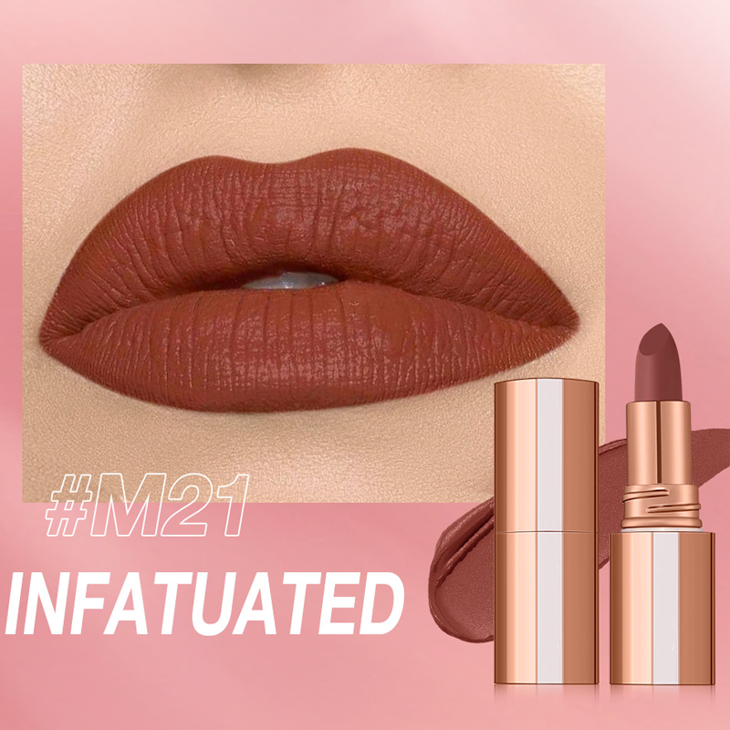 🔥Hot Sale 50% OFF🔥 Coffee & Kiss Proof! 24H Matte Lipstick – Velvet All-Day, Zero Touch-Ups ☕