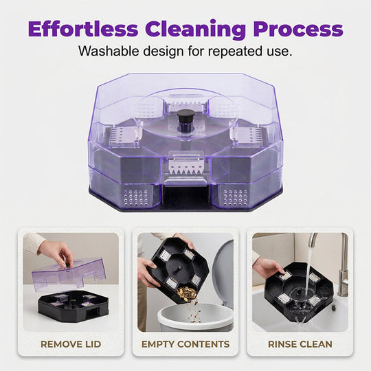 Reusable Roach Trap – Physical capture, no toxic sprays. One‑way doors, easy to check & clean. Safe for homes with kids & pets! 🏠✨