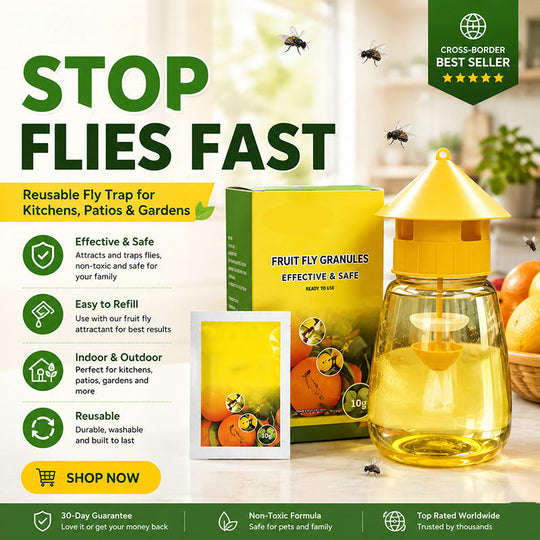 ⏳💥Final 3 hours-￡7.99!! 🔥 Indoor and Outdoor Hanging Fly Trap 2