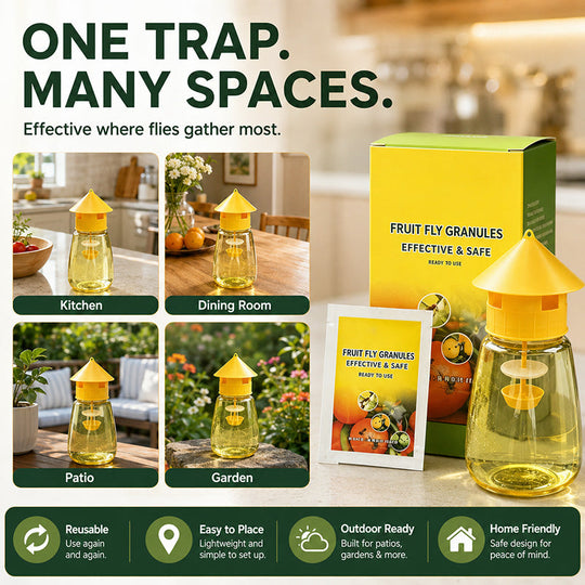 ⏳💥Final 3 hours-￡7.99!! 🔥 Indoor and Outdoor Hanging Fly Trap 2