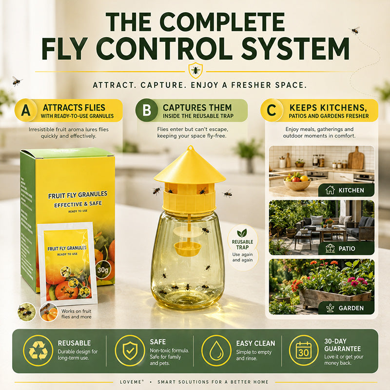 ⏳💥Final 3 hours-￡7.99!! 🔥 Indoor and Outdoor Hanging Fly Trap 2