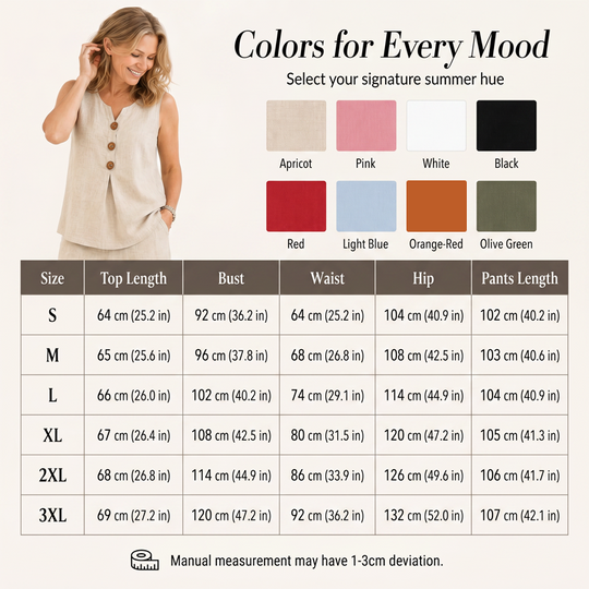 💗LAST DAY SALE 60% OFF⚡50K+ SOLD💕Women's Sleeveless Button Top and Loose Pants Set
