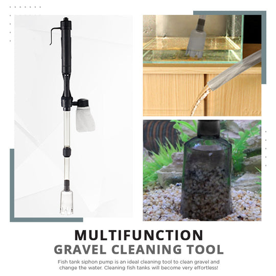 🐠LAST DAY SALE 60% OFF⚡50K+ SOLD 🐟Electric Aquarium Gravel Cleaner—battery-operated, adjustable length, and easy to use—suitable for all aquariums 🧹🐟