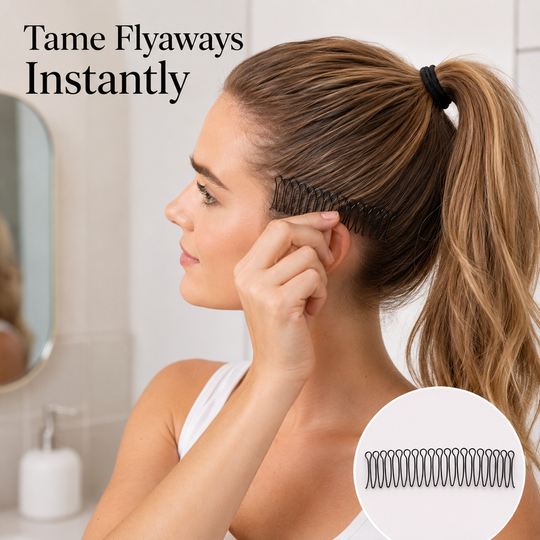 Flexible Invisible Grip Flyaway Hair Comb