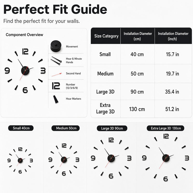Modern Decorative DIY Wall Clock