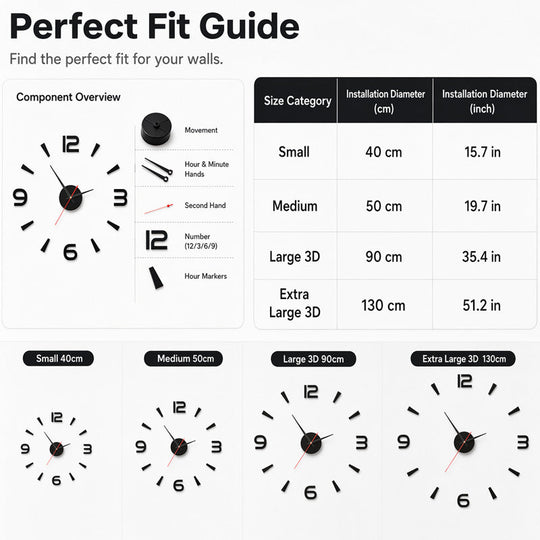 Modern Decorative DIY Wall Clock