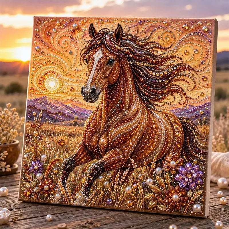 🦉💛 Highland Cow Pearl Art DIY Kit – Relaxing DIY Craft to Create Stunning Coastal Artwork (📦Buy 4 Free Shipping)