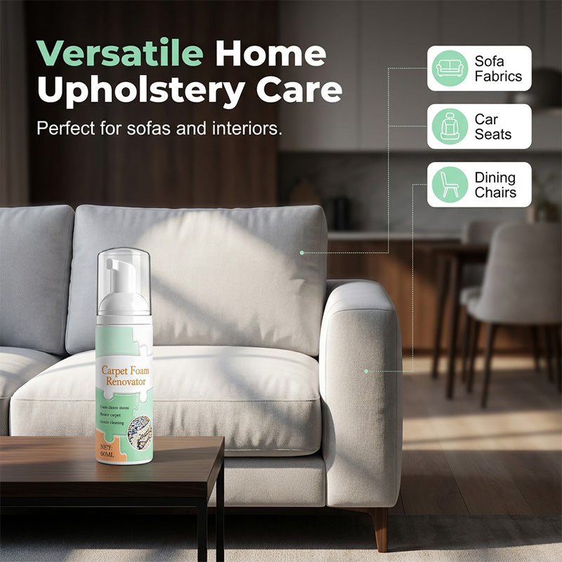 ⏳ Limited Time Buy 2 Get 1 Free! ✨Waterless Carpet Foam Stain Remover with Towel