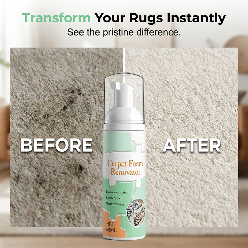 ⏳ Limited Time Buy 2 Get 1 Free! ✨Waterless Carpet Foam Stain Remover with Towel
