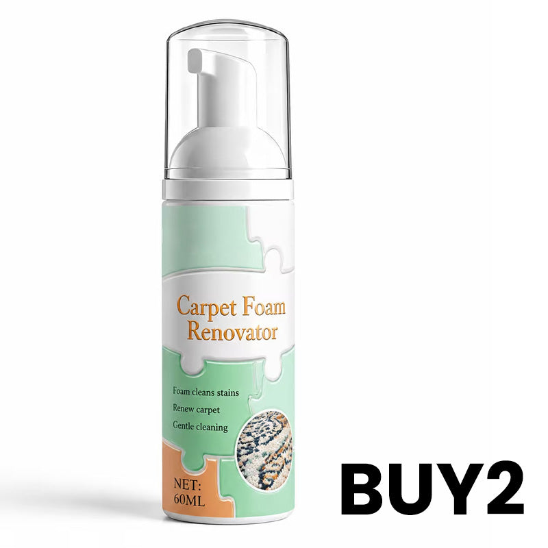 ⏳ Limited Time Buy 2 Get 1 Free! ✨Waterless Carpet Foam Stain Remover with Towel
