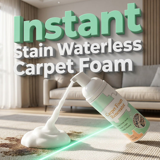 ⏳ Limited Time Buy 2 Get 1 Free! ✨Waterless Carpet Foam Stain Remover with Towel