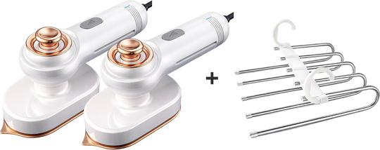 🥳2026 HOT SALE🥳💞50K+ SOLD!💥🧺💨 50% OFF! Steam Iron & Steamer 2-in-1 – Kills 99.99% mites & bacteria. 5s preheat, 150ml tank. Ceramic plate, even heat. Safe for silk to cotton. Your fabric care essential. 🛡️🌿