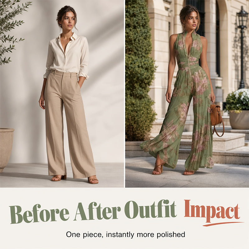 📢📢50% OFF !!⏰Flowing Pleated Jumpsuit