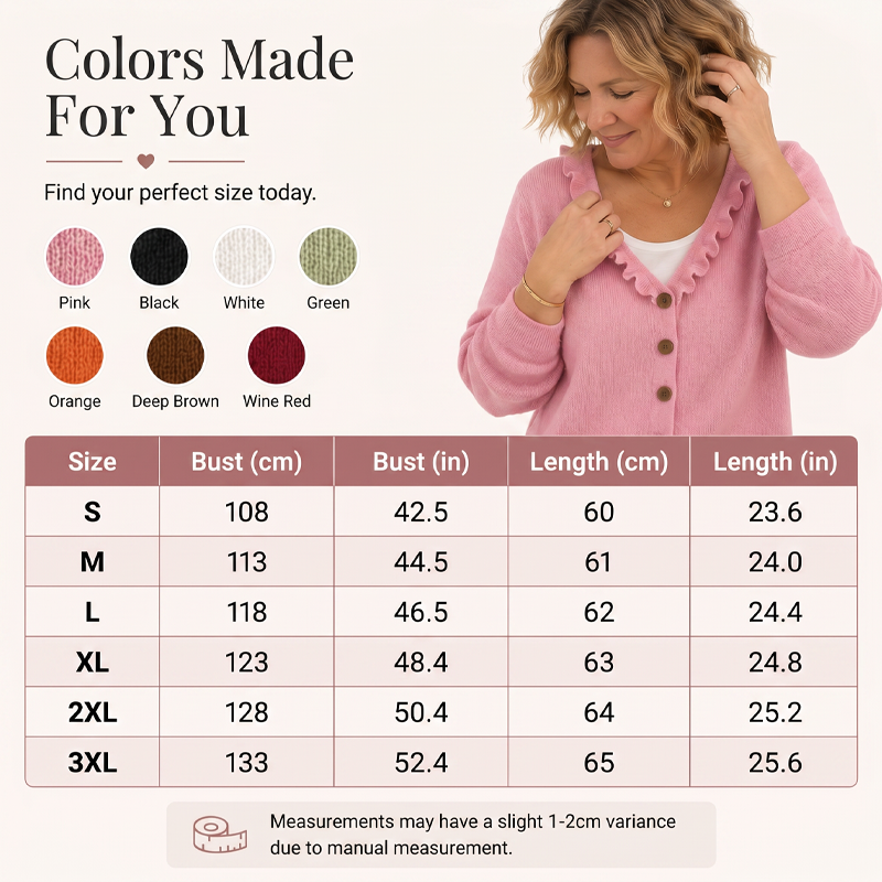 ✨2026 Collection at 50% OFF🎁Women's Ruffle Collar Knit Cardigan