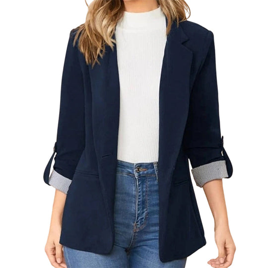 📢📢LIMITED-TIME 50% OFF!!☀️🧥New Arrivals - Sleek Cardigan Blazer – Soft Drape & Versatile Styling from Office to Evening