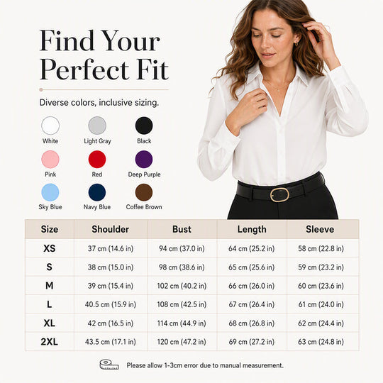 Women's Versatile Silky Satin Long Sleeve Shirt