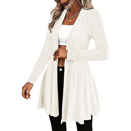 🌸🧥New Arrivals - Elegant Open Cardigan with Knit Texture – Soft Comfort & Versatile Style for Any Occasion