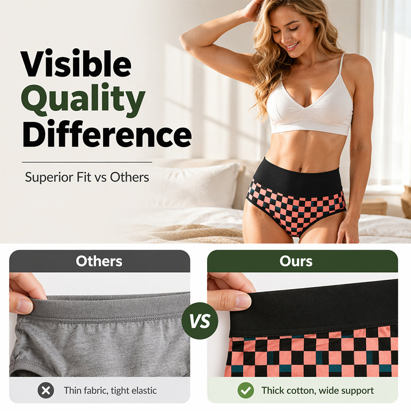 🌸 LIMITED OFFER –50%!✨Women's Soft High Waisted Stretch Panties