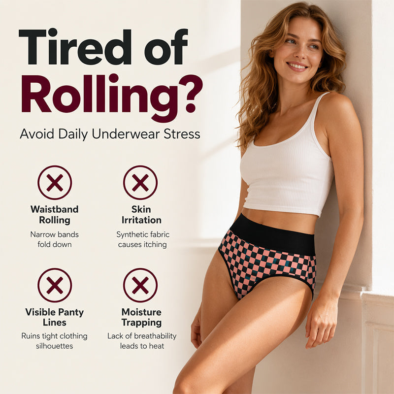🌸 LIMITED OFFER –50%!✨Women's Soft High Waisted Stretch Panties