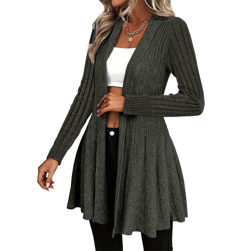 Women's Elegant Open Front Cardigan