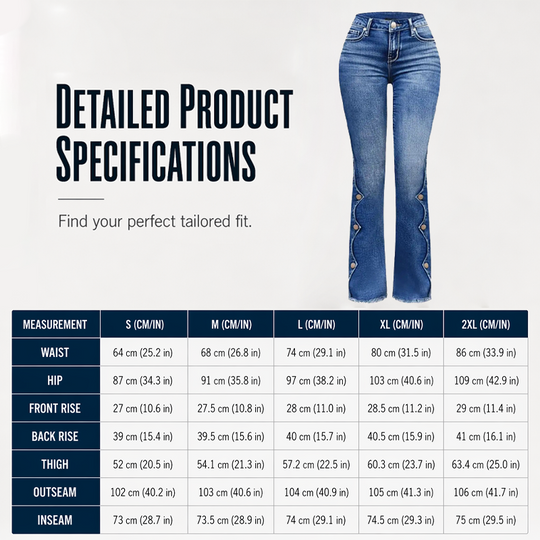 Women High Waisted Distressed Flare Jeans