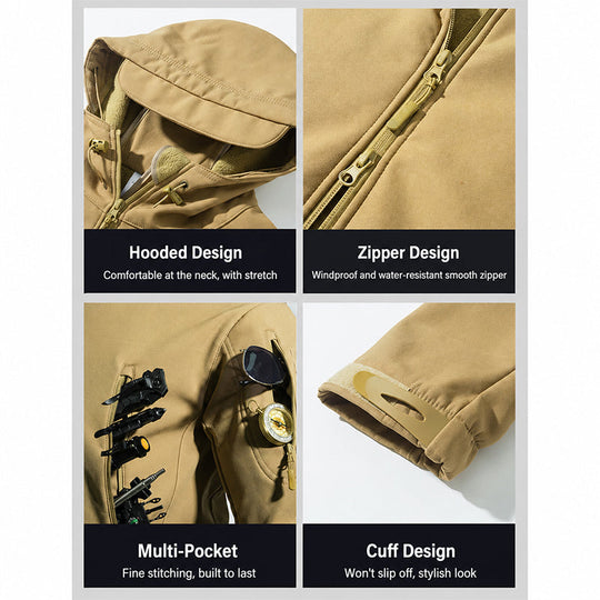 ⏳LAST DAY SALE!!💥 Built for Wind & Rain🌧️Men's Waterproof Insulated Outdoor Jacket