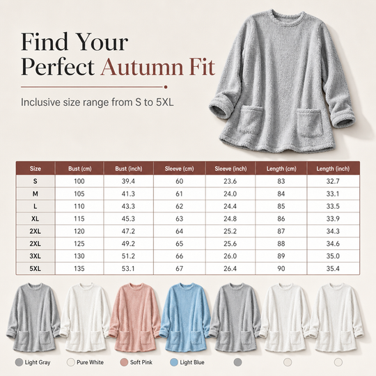 🍂LAST DAY SALE 60% OFF👍✨☁️Women's Warm Crew Neck Long Sleeve Top