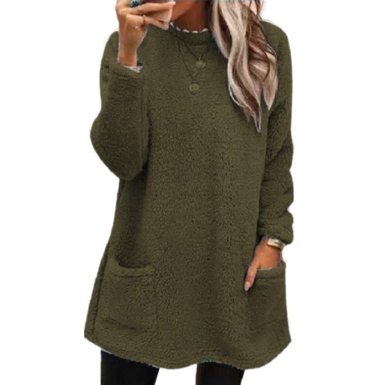 🍂LAST DAY SALE 60% OFF👍✨☁️Women's Warm Crew Neck Long Sleeve Top