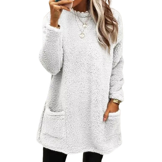 🍂LAST DAY SALE 60% OFF👍✨☁️Women's Warm Crew Neck Long Sleeve Top