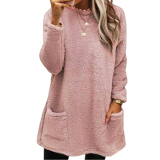 🍂LAST DAY SALE 60% OFF👍✨☁️Women's Warm Crew Neck Long Sleeve Top