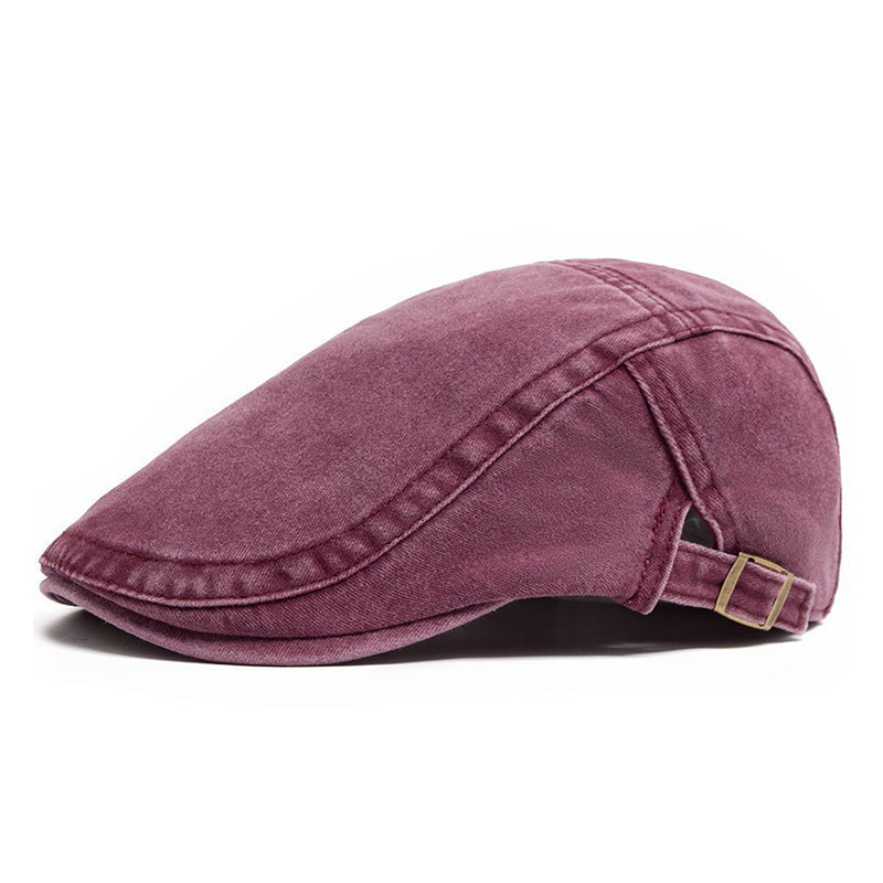 🔥 Hot Sale🧢Vintage Distressed Beret Flat Cap