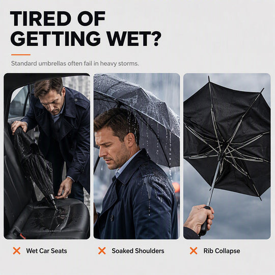 Extra Large Windproof Folding Umbrella