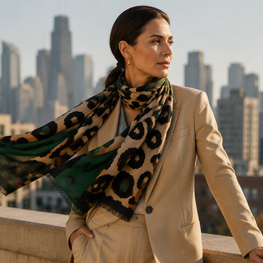 ✨🧣 Versatile Lightweight Leopard Print Shawl Scarf