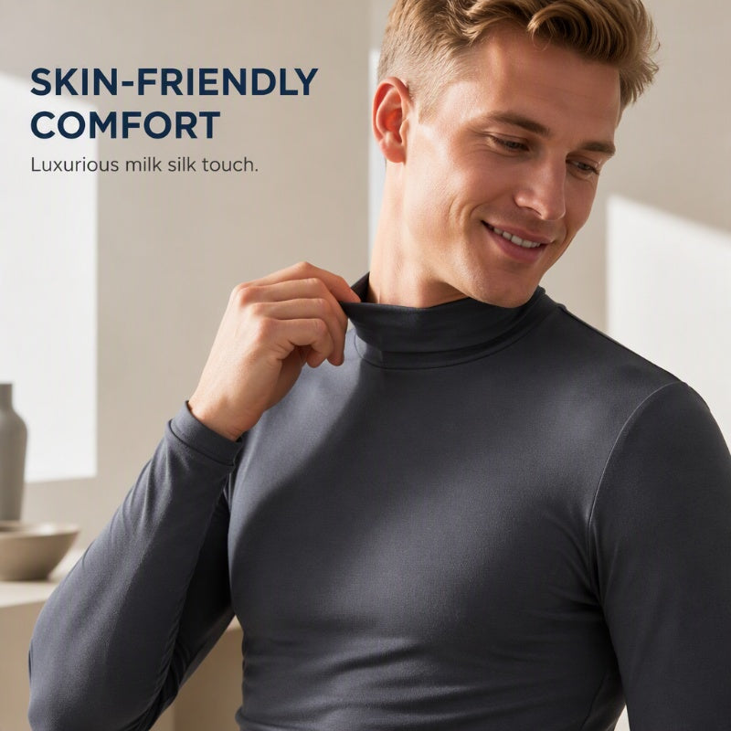 🎉The Lowest Price But The Best Quality!🔥Men's Slim Fit Mock Turtleneck Top