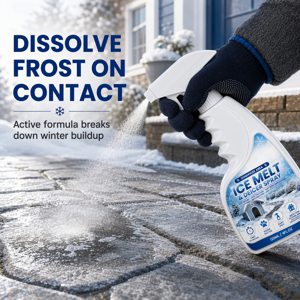 🥳2026 HOT SALE🥳💞50K+ SOLD! ❄️🐾  Outdoor De-Icing & Snow Melting Spray – pet-safe, dissolves frost on contact. Clear steps, walkways & patios fast! 🛡️✅