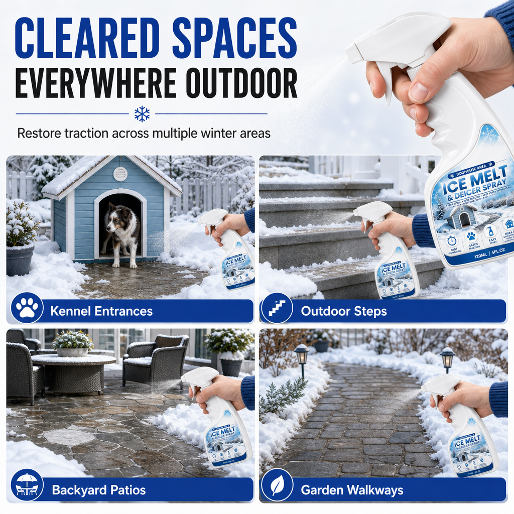 🥳2026 HOT SALE🥳💞50K+ SOLD! ❄️🐾  Outdoor De-Icing & Snow Melting Spray – pet-safe, dissolves frost on contact. Clear steps, walkways & patios fast! 🛡️✅