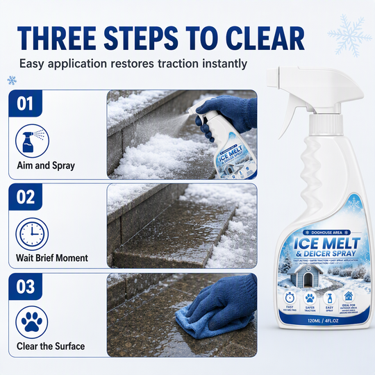 🥳2026 HOT SALE🥳💞50K+ SOLD! ❄️🐾  Outdoor De-Icing & Snow Melting Spray – pet-safe, dissolves frost on contact. Clear steps, walkways & patios fast! 🛡️✅