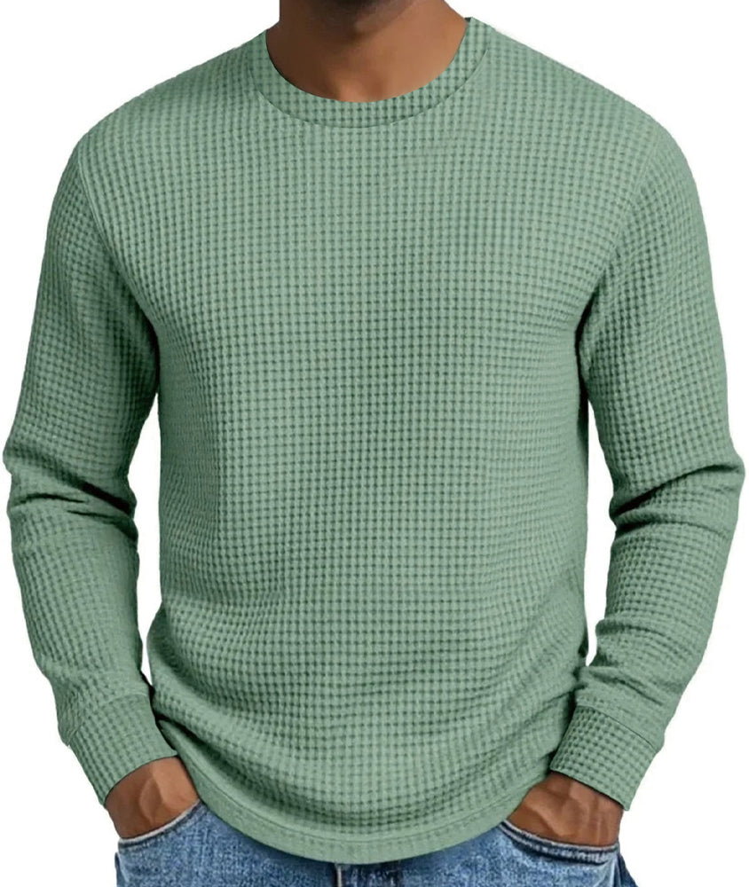 Men's Casual Slim Fit Crew Neck Long Sleeve Sweatshirt