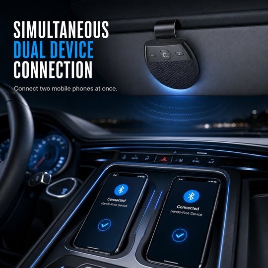 🚗 LIMITED-TIME 50% OFF! ✨ SP11 Car Sun Visor Bluetooth Speakerphone – Vibration Auto Power On, Hands-Free Calls 📞
