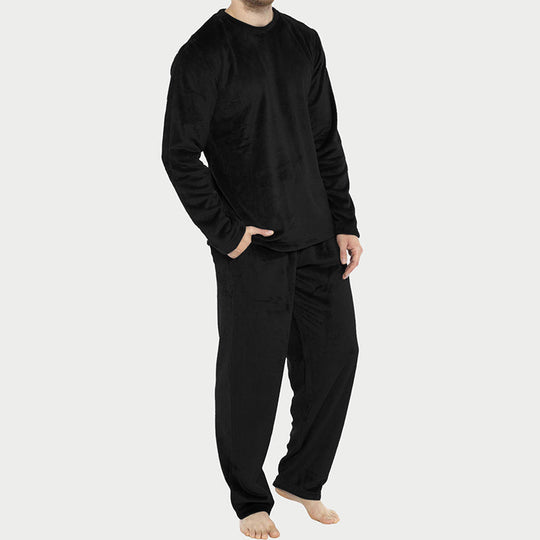 Men's Cozy Thermal Velvet Pajama Set