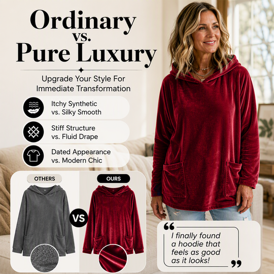 Women's Velvet Pullover Hoodie