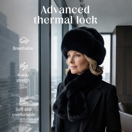 🎁 Soft Plush Feel, Ready-to-Gift Warm Set | Winter Thickened Scarf & Hat Set