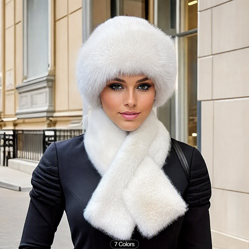 🎁 Soft Plush Feel, Ready-to-Gift Warm Set | Winter Thickened Scarf & Hat Set