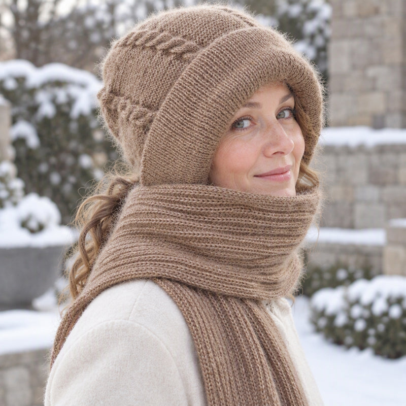 🧣 Toasty Comfort, Head-to-Neck Coverage | Women's Winter Warm Hooded Scarf