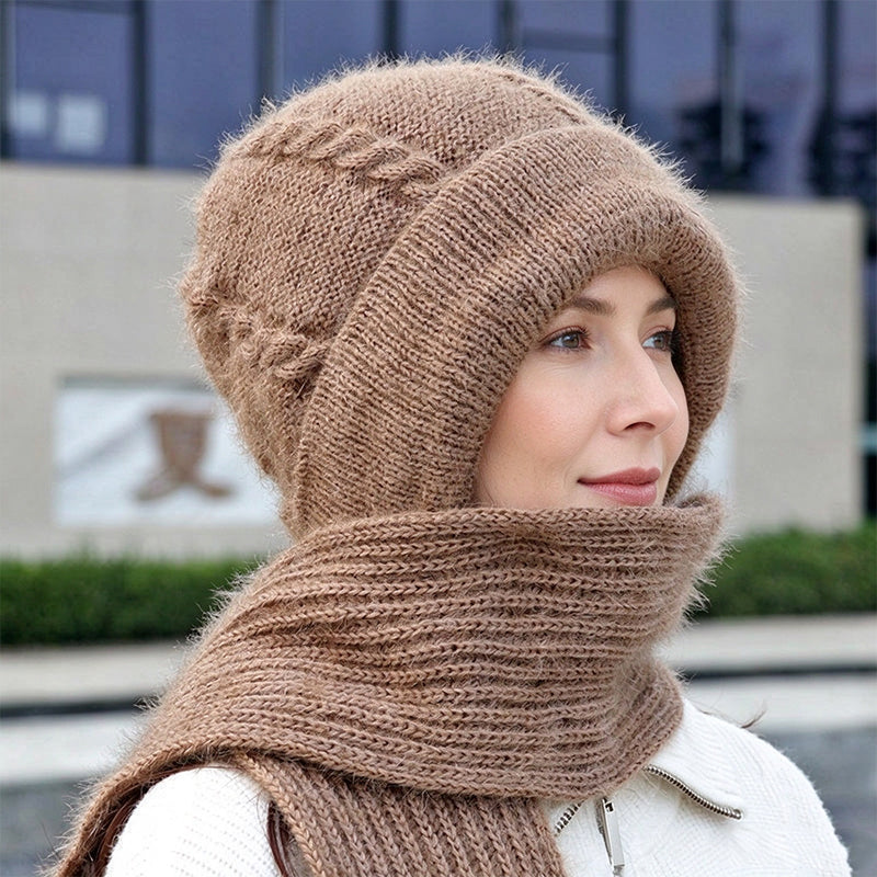 🧣 Toasty Comfort, Head-to-Neck Coverage | Women's Winter Warm Hooded Scarf